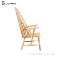Moderni mobili in legno massiccio sedia per pavone sedia per il tempo libero